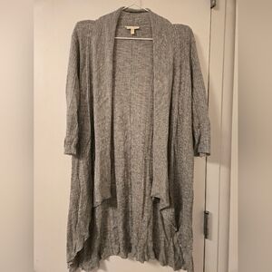 Eileen Fisher Light Gray‎ Draped Cardigan
